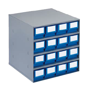 Bloc 16 bacs divisibles bleus