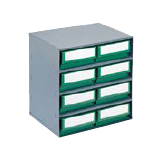 Bloc 8 bacs divisibles verts