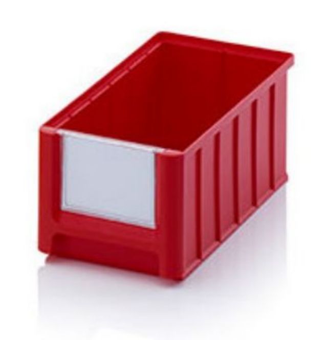 Bac à fenêtre rouge